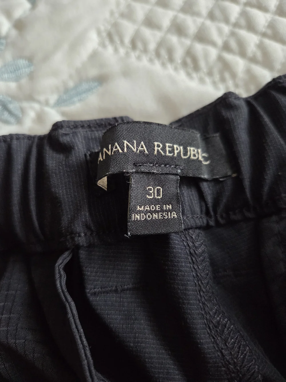 Banana Republic Men's Charcoal Flat-Front Shorts